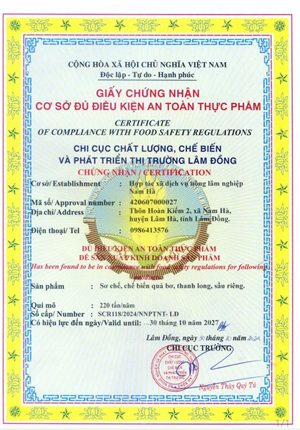 Cơ sở đủ điều kiện an toàn thực phẩm